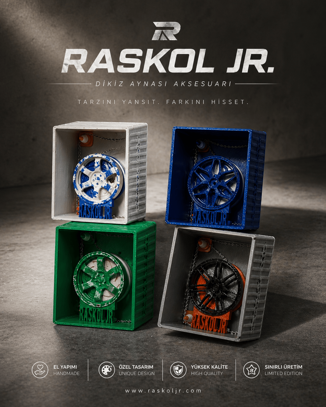 Raskol JR. Motorsport Dikiz Ayna Aksesuarı Koleksiyonu - Raskol JR.
